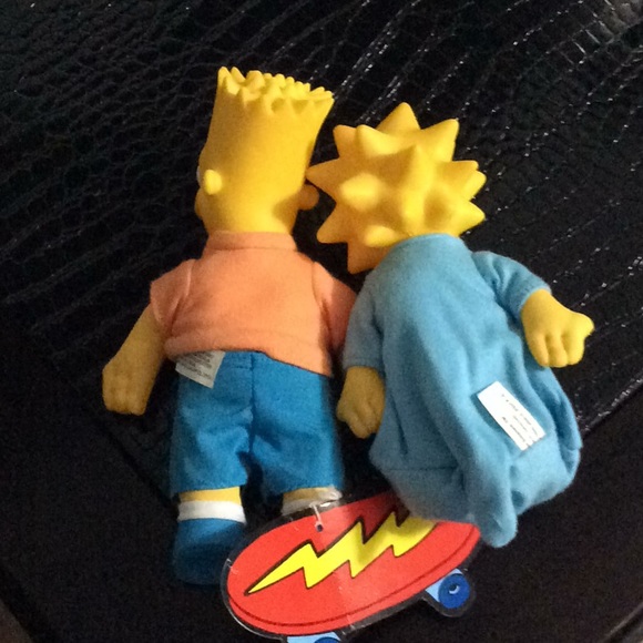 Vtg 1990 Bart $ Lisa Simpson like new dolls-classy - Picture 4 of 5